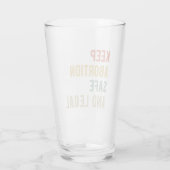 中絶賛成 – 中絶保の安全と法律I タンブラーグラス (裏面)