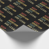 中絶賛成 – 中絶保の安全と法律I ラッピングペーパー (角)