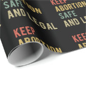中絶賛成 – 中絶保の安全と法律I ラッピングペーパー (ロールコーナー)