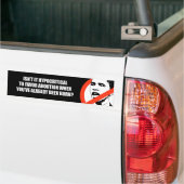 中絶Bumperstickを支持してあるHypocritial バンパーステッカー (トラック上)