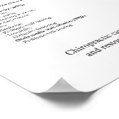 中耳気に炎カイロプラクティック ポスター (角)