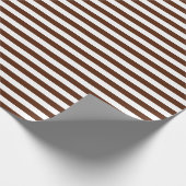 中茶色と白のストライプ紙 ラッピングペーパー (角)