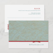 中華のダブルハピネス 返信葉書セット 出欠カード (正面/裏面)