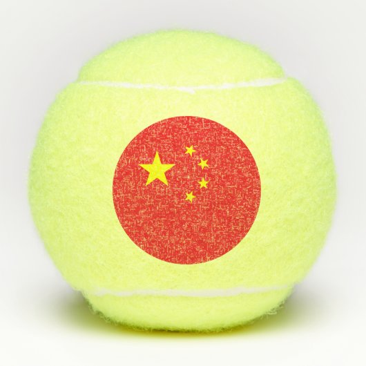 中華人民共和国の旗 テニスボール (正面)