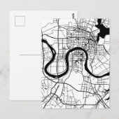 中華人民共和国 湖南省 常徳市 地図 ポストカード (正面/裏面)