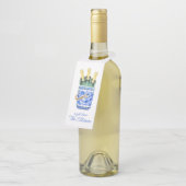 中華料理のウオーターカラーワインアイスバケツ ボトルネックタグ (アングル)