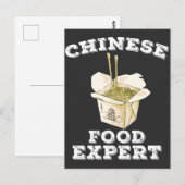 中華料理のエキスパート・アジアンヌードル愛好家 ポストカード (正面/裏面)