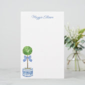 中華料理の水彩弓の文房具 便箋 (スタンド正面)