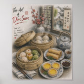 中華料理の点心の芸術 | 中国茶 ポスター (正面)