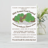 中華料理の牛肉とブロッコリーのフードフェスティバル 招待状 (スタンド正面)