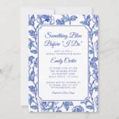 中華料理をする前に何か青いフローラ 招待状 (正面)