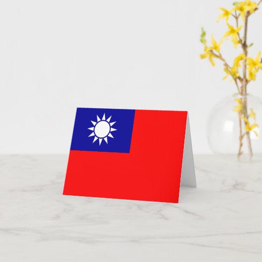 中華民国（台湾） カード (黄色い花)