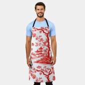 中華石見塔 エプロン (着用した状態)