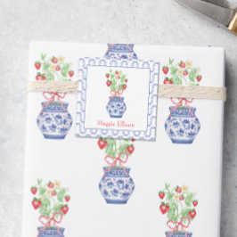 中華石見花瓶赤いちご贈答用エンクロージャー ノートカード