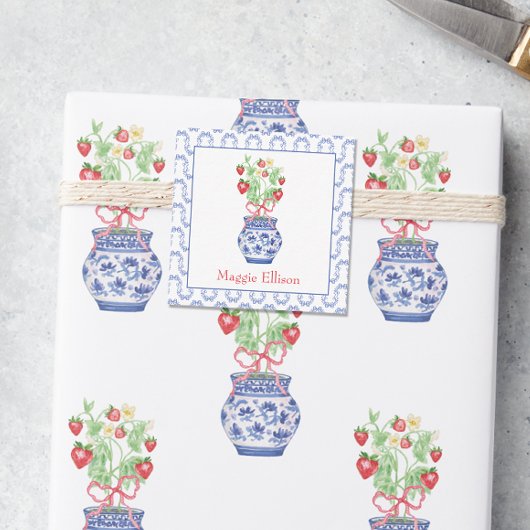 中華石見花瓶赤いちご贈答用エンクロージャー ノートカード