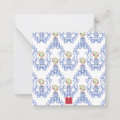 中華石見花瓶赤いちご贈答用エンクロージャー ノートカード (裏面)