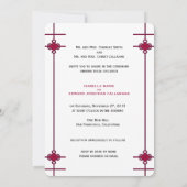 中華結　喜び二重　結婚式招待状 招待状 (裏面)