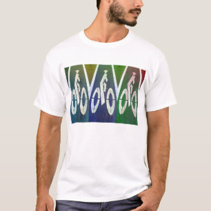 中華街のバイクの車線 Tシャツ