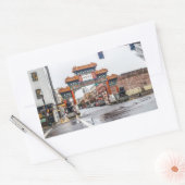 中華街ポートランド、オレゴン長方形のステッカー 長方形シール (封筒)