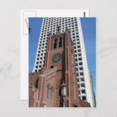 中華街、SF、カリフォルニアの古いSt Maryの教会 ポストカード (正面/裏面)