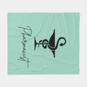 中薬局者毛布 フリースブランケット (正面(横))