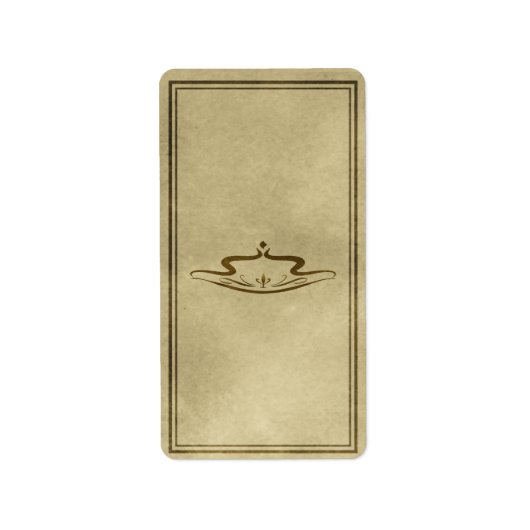 中装飾用の薬用ラベル ラベル (正面)