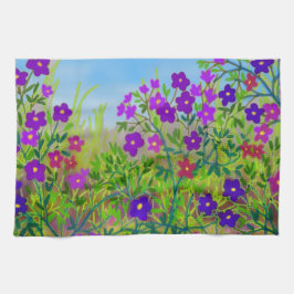 中西部の国の野生の花の台所タオル キッチンタオル