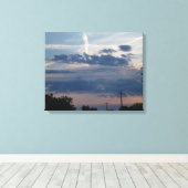 中西部の夕日 キャンバスプリント (インサイチュ (ウッドフロア))