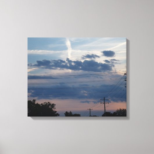 中西部の夕日 キャンバスプリント (正面)
