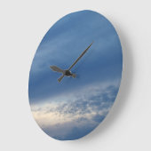 中西部の夕日 ラージ壁時計 (傾斜)