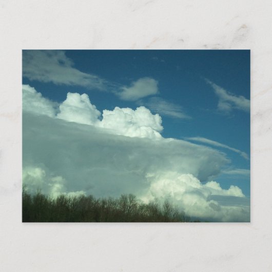 中西部の雨雲はがき ポストカード (正面)