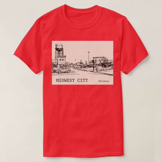 中西部オクラホマ1 Tシャツ (デザイン正面)
