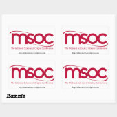 中西部オリジンサイエンスカンファレンスステッカー 長方形シール (シート)