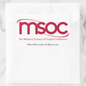 中西部オリジンサイエンスカンファレンスステッカー 長方形シール (バッグ)