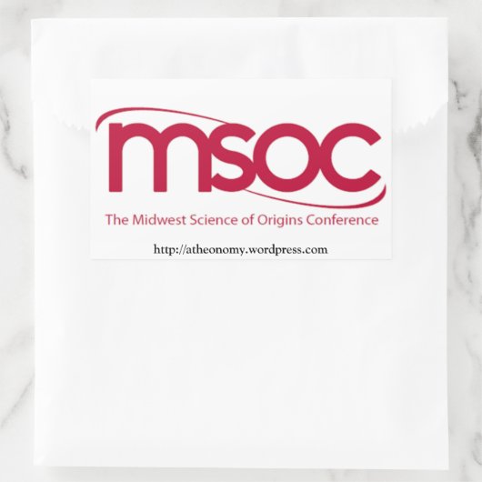 中西部オリジンサイエンスカンファレンスステッカー 長方形シール (バッグ)