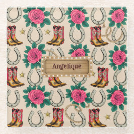 中西部パーソナライズされたプリンセス設計者 ガラスコースター