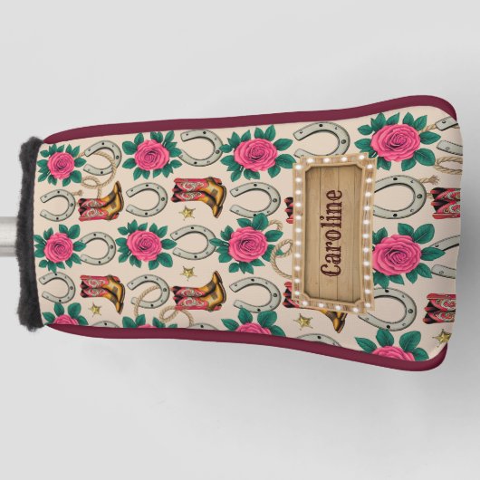 中西部パーソナライズされたプリンセス設計者 ゴルフヘッドカバー (正面)