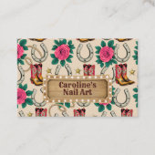 中西部プリンセス爪、 ネイル/ヘア/美しい/ファッション 名刺 (正面)