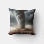 中西部小麦畑の竜巻 クッション (正面)