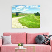 中西部，ウィスコンシン州，プラットテビル， "The M"アート キャンバスプリント (インサイチュ (リビング))