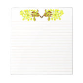 中規メリー模のメモ帳に貼り付ける ノートパッド (正面)