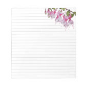 中規模のメモ帳の「フェスティバル明るい赤紫色」 ノートパッド (正面)