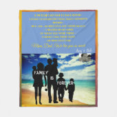 中規模カスタマイズ可能なスローの特別な人 フリースブランケット (正面)