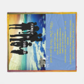 中規模カスタマイズ可能なスローの特別な人 フリースブランケット (正面(横))