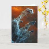 中赤外創造の柱。 カード (黄色い花)