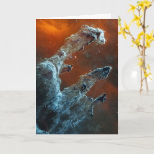 中赤外創造の柱。 カード (黄色い花)