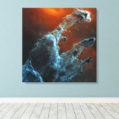 中赤外創造の柱。 キャンバスプリント (インサイチュ (ウッドフロア))