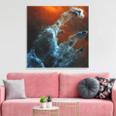 中赤外創造の柱。 キャンバスプリント (インサイチュ (リビング))