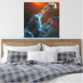 中赤外創造の柱。 キャンバスプリント (インサイチュ (寝室))