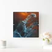 中赤外創造の柱。 スクエア壁時計 (ホーム)